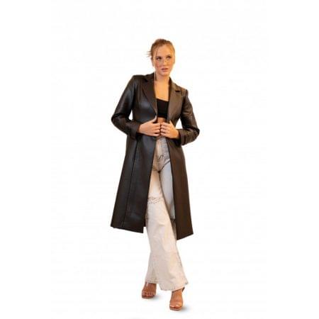 Elsa Faux Leather Coat